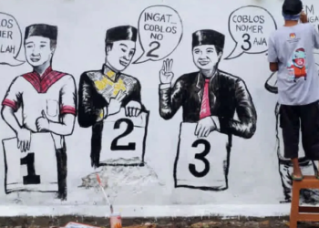 Ilustrasi. Peserta lomba mural KPU Samarinda, mengingatkan kepada masyarakat untuk ikut menggunakan hak pilihnya pada pilkada.