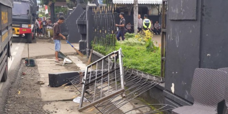 Kondisi terkini Polsek Watulimo Trenggalek usai diserang pesilat
