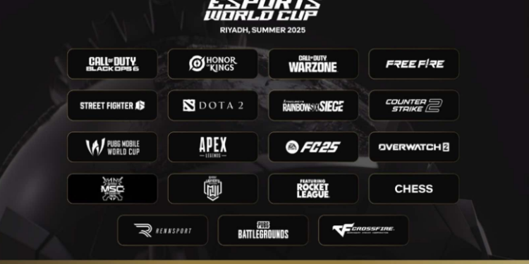Daftar Game yang Dipertandingkan di Esports World Cup 2025